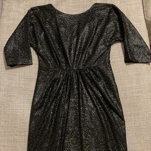Tibi Short Black Sparkly Dress Size 2